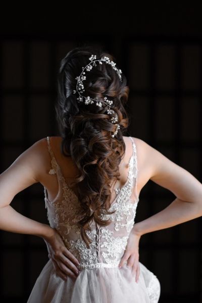 свадебный образ греческая коса