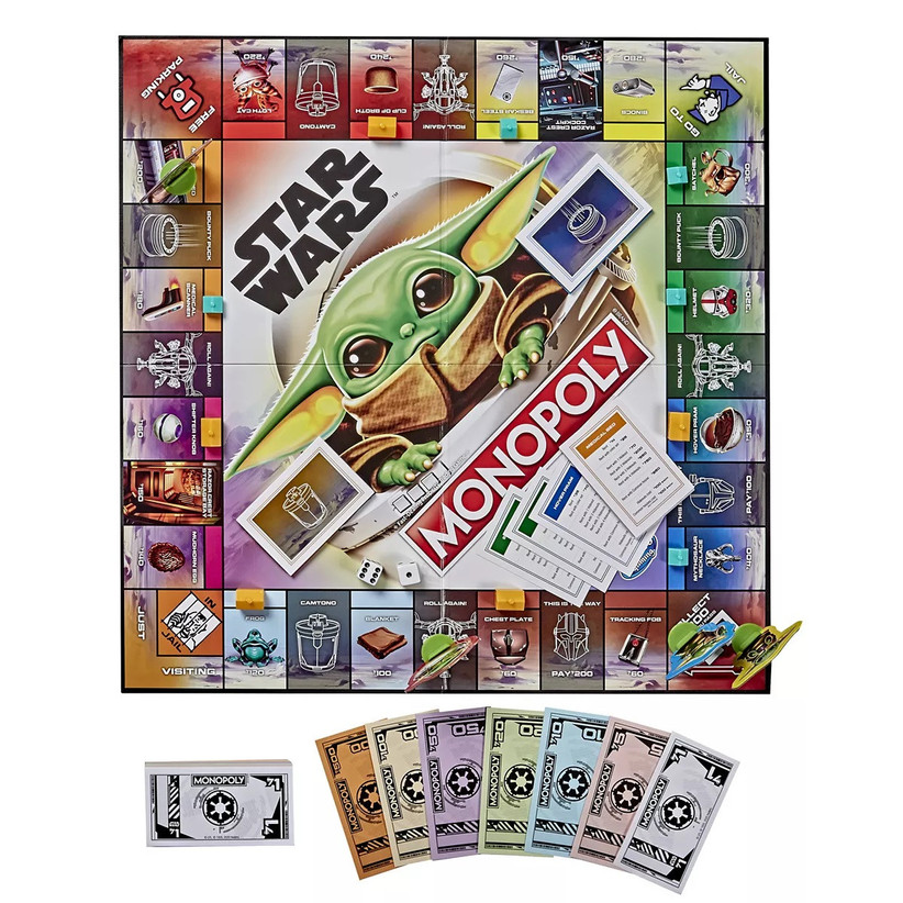 Mandalorian The Child monopoly board game for couples at home