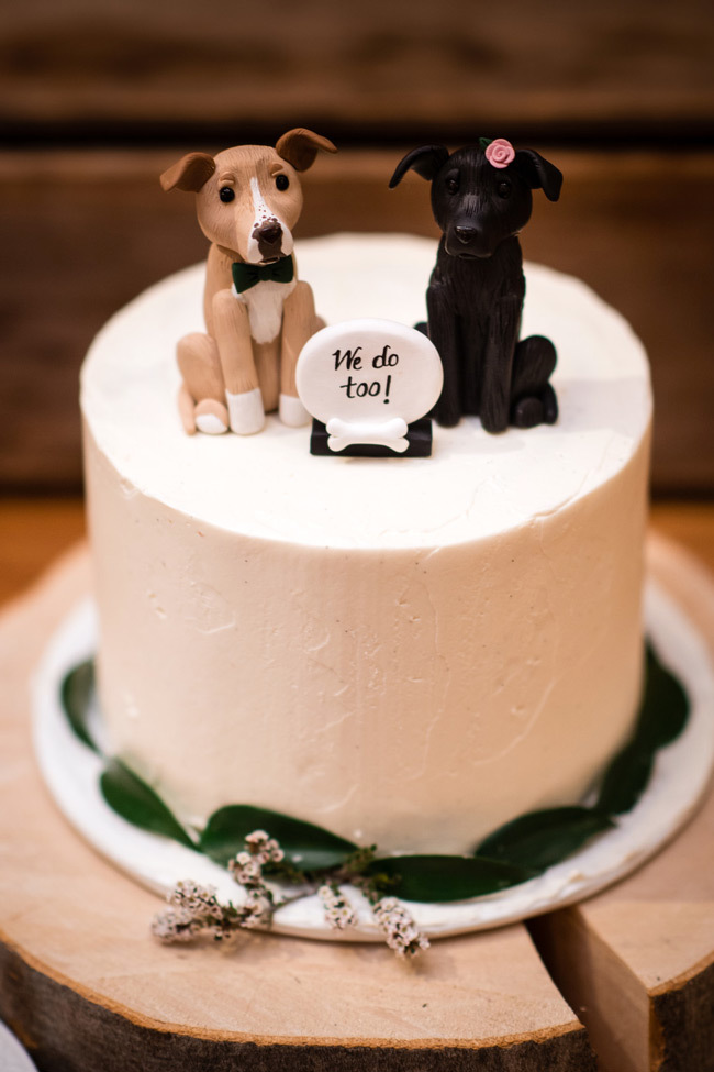Как включить собаку в свадебный декор | "Мы тоже!" торт топпер 