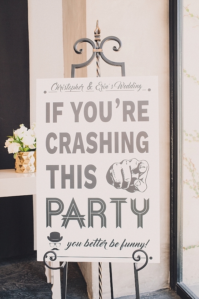 Если ты провалишь эту вечеринку, тебе лучше повеселиться | Веселые Свадебные Знаки