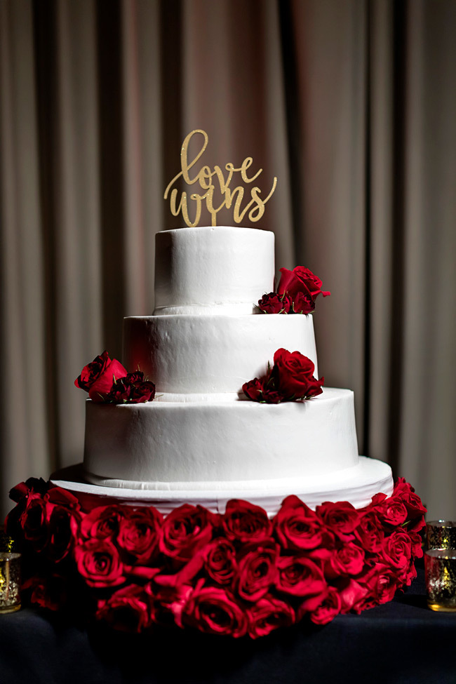 Свадебные идеи ЛГБТК + | Топпер для торта Love Wins