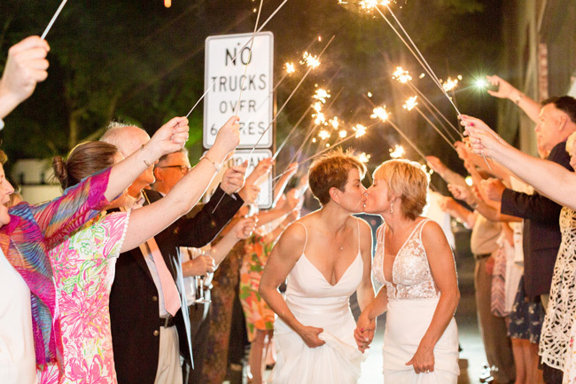 Идеи лесбийской свадьбы | Проводы Sparkler