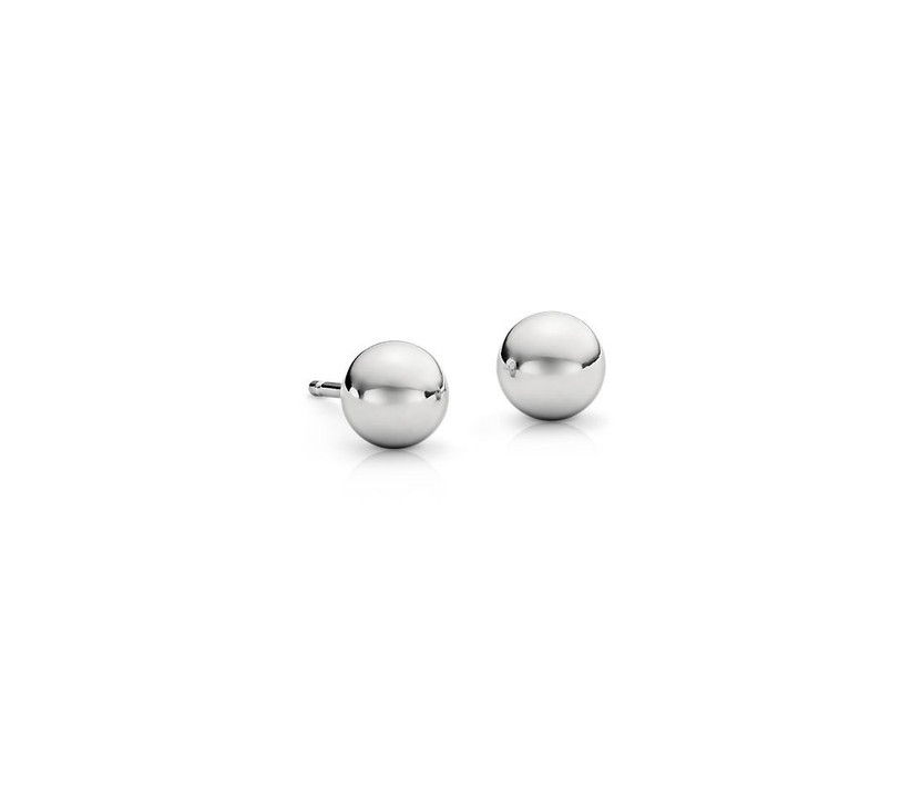 platinum sphere earrings