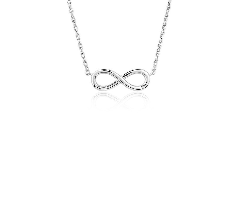 platinum infinity necklace