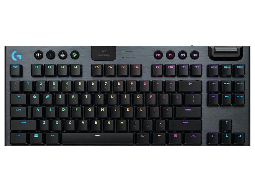 Logitech light-up computer keyboard with thin tenkeyless design anniversary gift for boyfriend