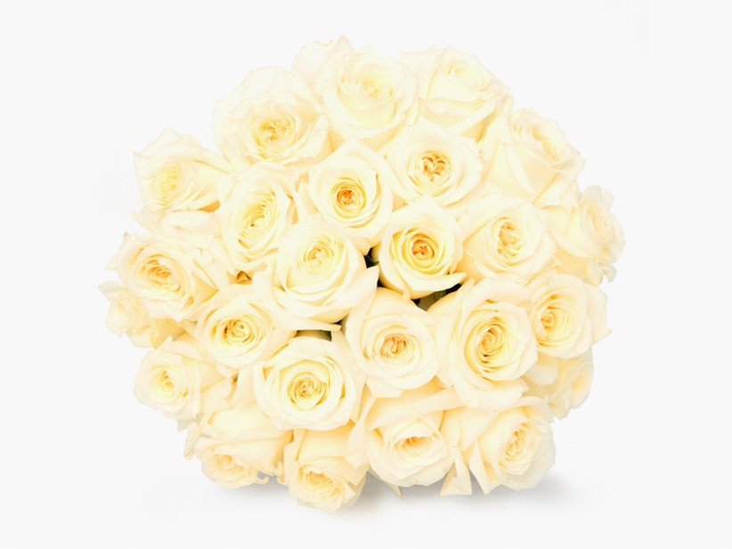 bouquet of ivory roses