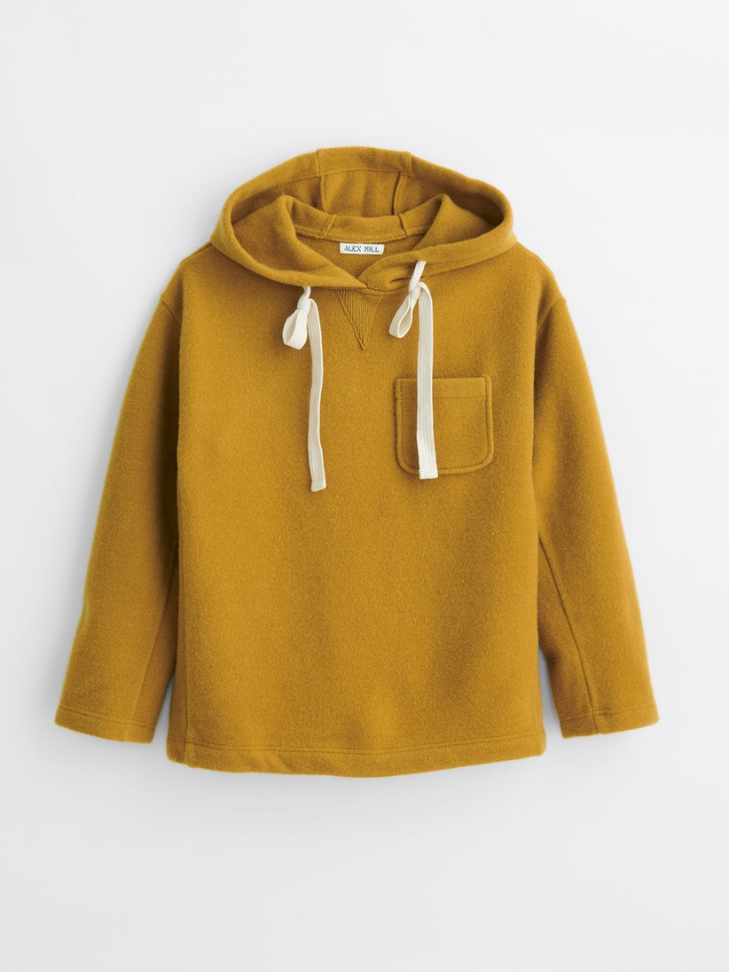 mustard yellow hoodie