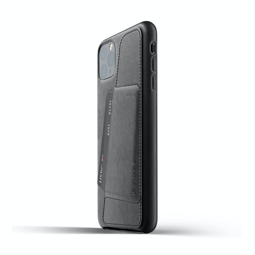 black leather phone case