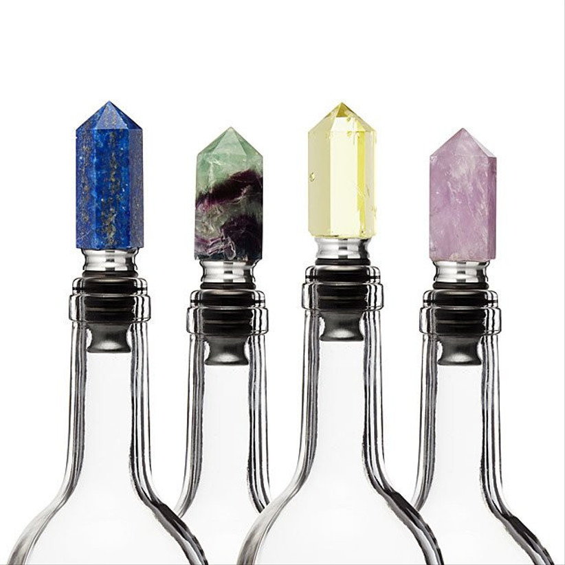 crystal wine stoppers