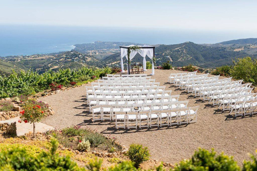 malibu solstice vineyards wedding ceremony