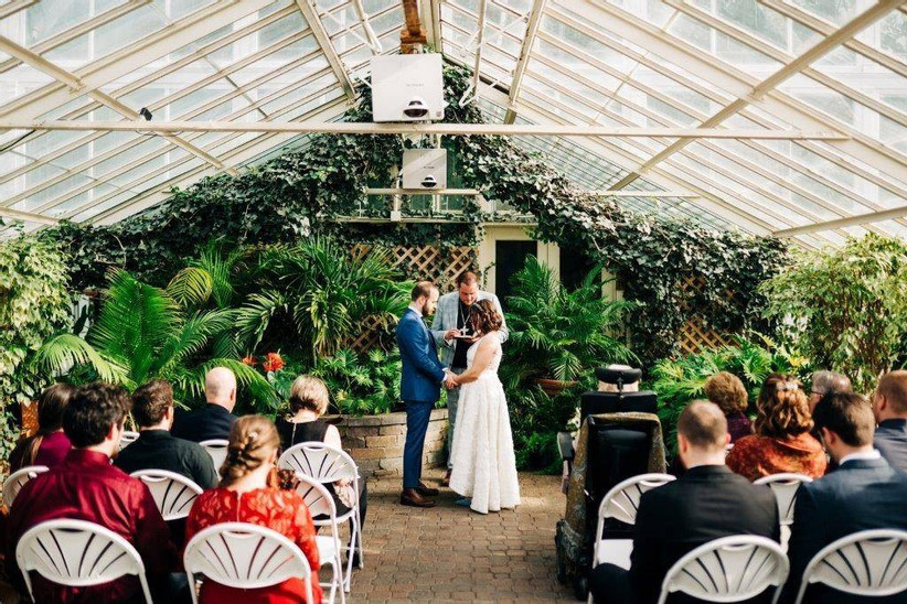 the botanical gardens wedding ceremony
