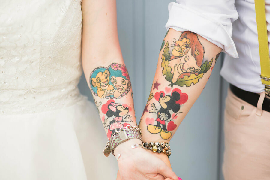 Matching tattoos instead of wedding rings