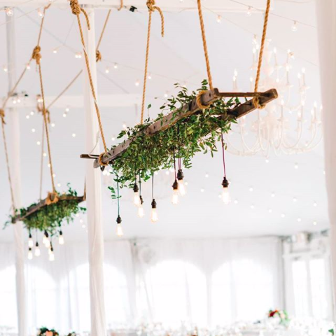 Свадебные украшения под потолок — фото 8