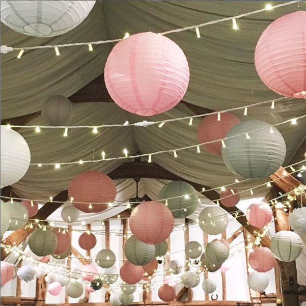 Свадебные украшения под потолок — фото 21