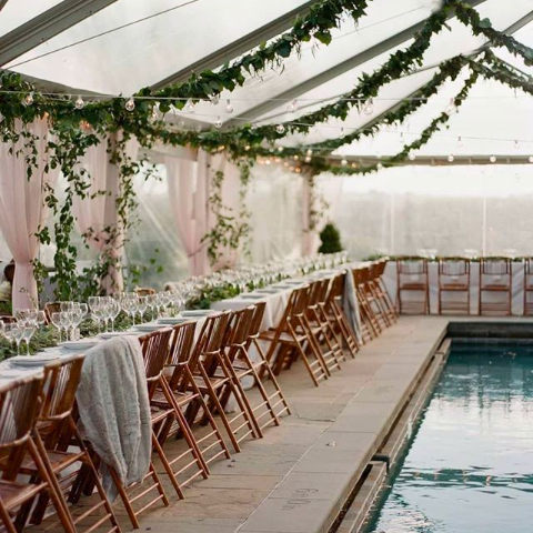 Свадебные украшения под потолком — фото 4