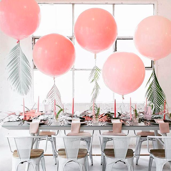 Как использовать воздушные шары на свадьбе — фото diyweddingplanner