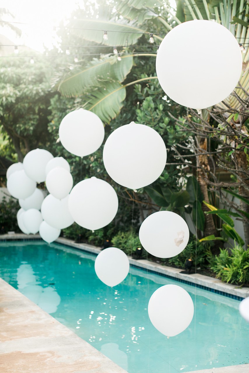 Как использовать воздушные шары на свадьбе - фото Ребеккаартурс