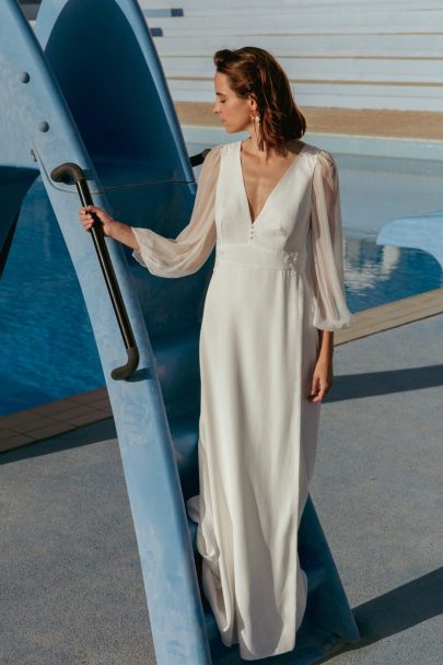 Селин де Монико - Свадебные платья - Коллекция 2022 - Фото: Фаустин Мартен - Свадебный блог: Босоногая невеста
