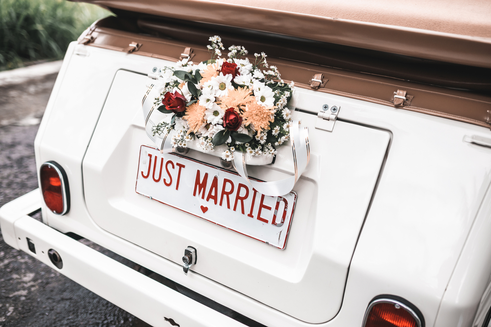 букет на машину на свадьбу